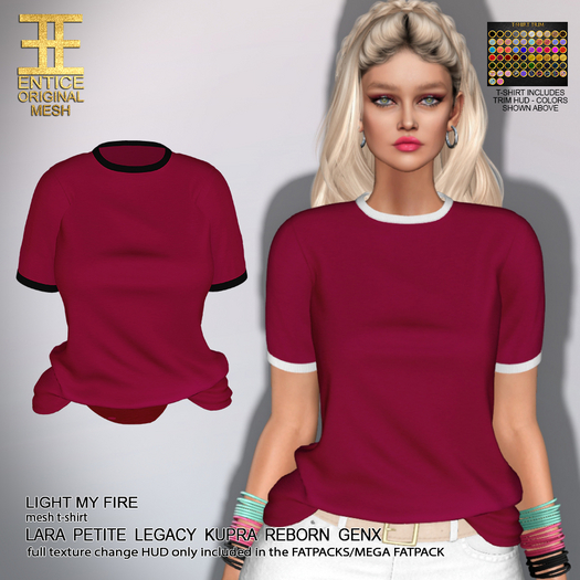 Entice - Light My Fire Tops - Brights - Wine