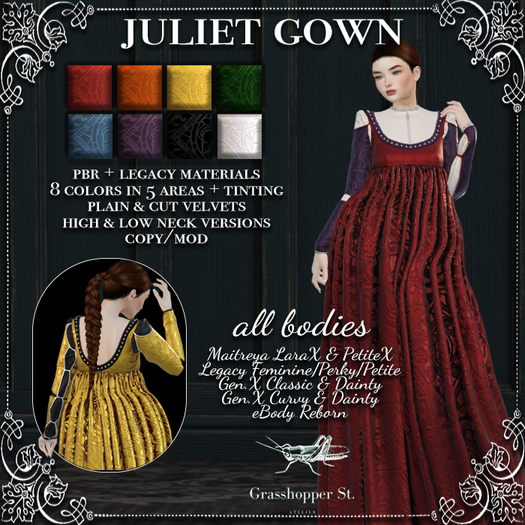 Grasshopper St Juliet Gown All Bodies