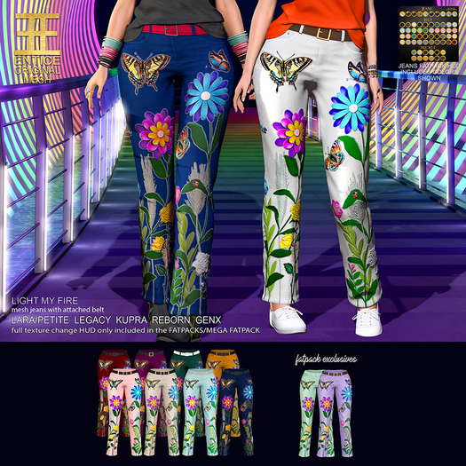 Entice - Light My Fire Jeans - Nat Colors FATPACK