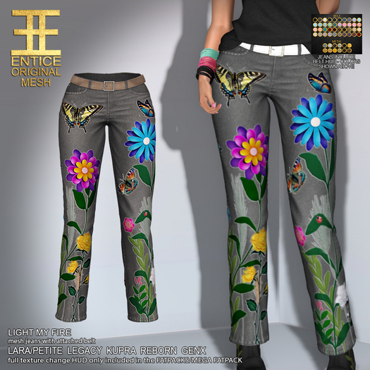 Entice - Light My Fire Jeans - Nature - Grey
