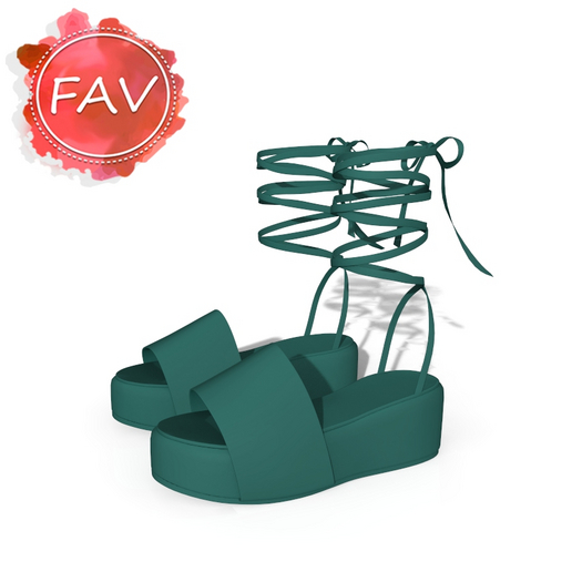 Turqoise Tied Sandals