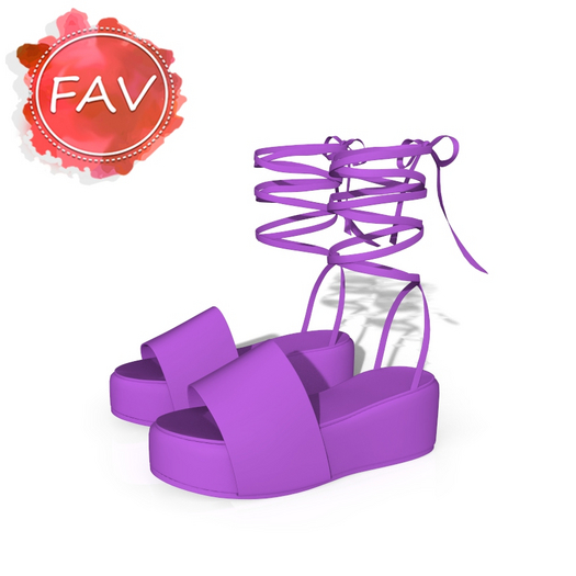 Purple Tied Sandals