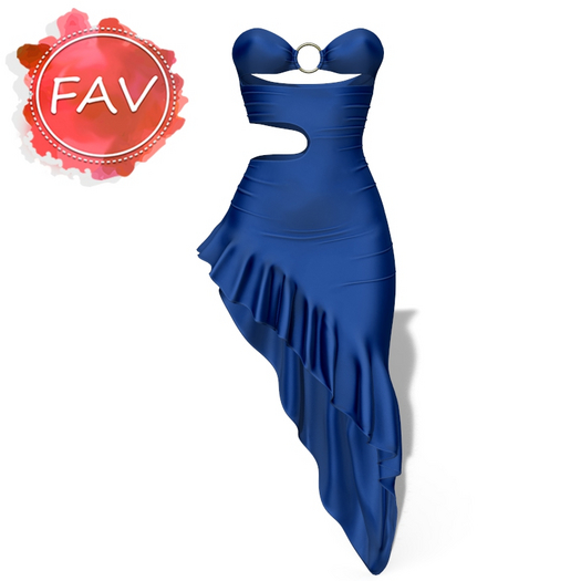 Blue Wrap Gown