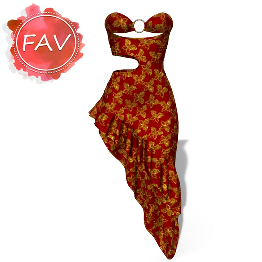Golden Wrap Gown