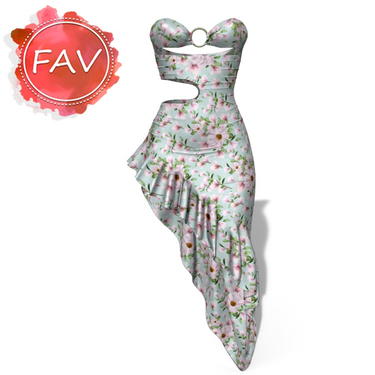 Pastel Wrap Gown
