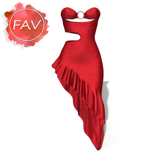 Red Wrap Gown