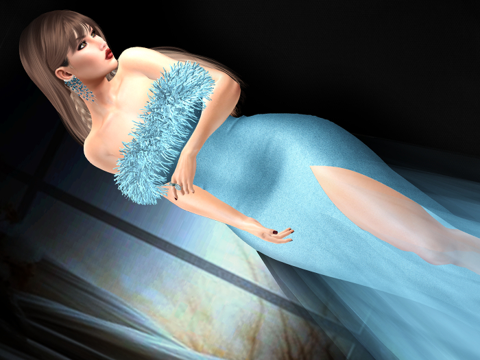 GGVG JAZZLYN GOWN LIGHT BLUE