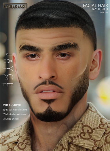 EGX. BOM Jayce Facial Hair (EVO X / ADVX)