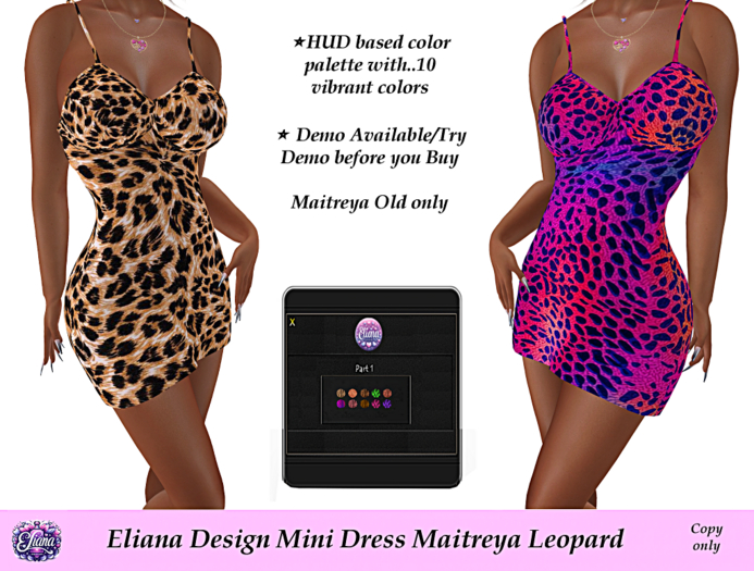 Eliana Design Mini Dress Maitreya Leopard