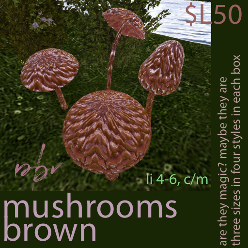 mushrooms - brown pbr
