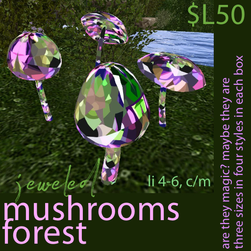 mushrooms - forest jeweled