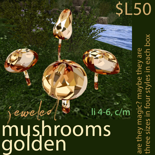 mushrooms - golden jeweled