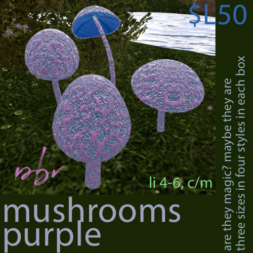 mushrooms - purple pbr