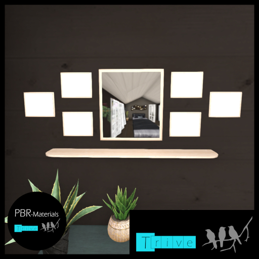 Trive - Frame w. Mirror - Light wood