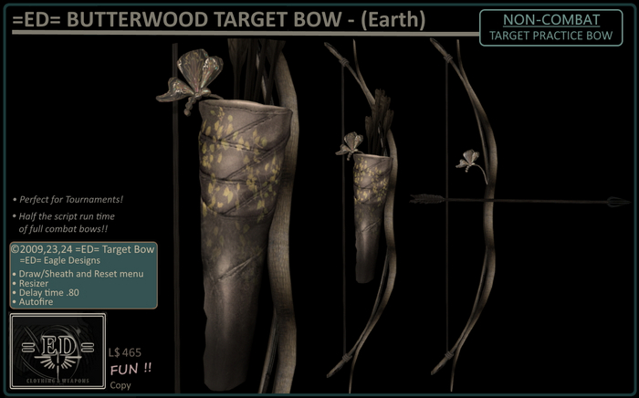 =ED= BUTTERWOOD TARGET BOW - (Earth) ~ [=]