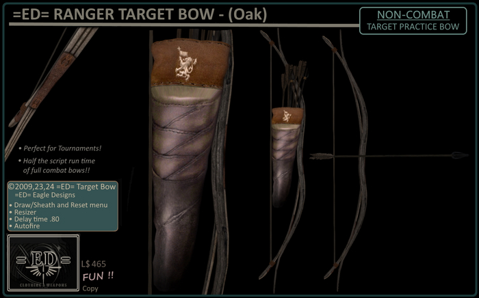 =ED= RANGER TARGET BOW (Oak) ~ [=]