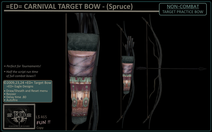 =ED= CARNIVAL TARGET BOW Spruce - [=]