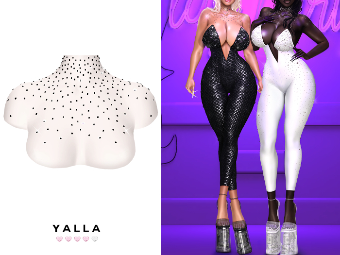 #Unpack me! YALLA ~ Vicky Neck Diamonds [BLACK]