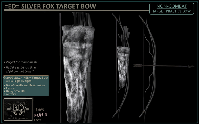 =ED= SILVERFOX TARGET BOW - (Dark) - [=]