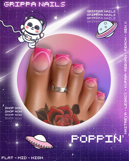 Grippa Pedi:: Poppin' Set