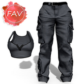 REBORN Baggy Pants Outfit Slate