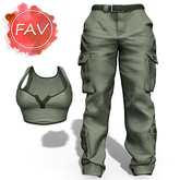 MAITREYA Baggy Pants Outfit Forest