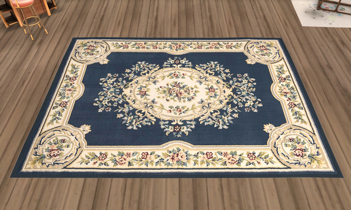 Blue & Beige Imperial Area Rug