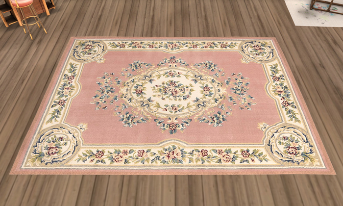 Pink & Beige Imperial Area Rug