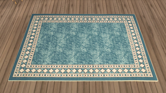 Sapphire Diamonds Rug