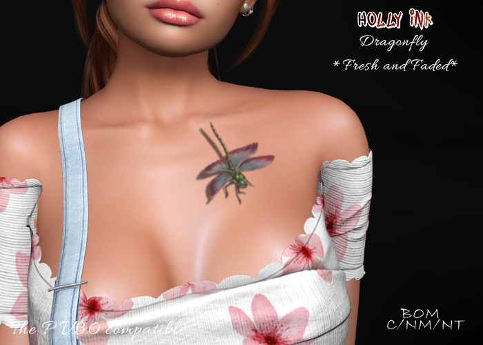 Holly Ink - Dragonfly - BOM tattoo
