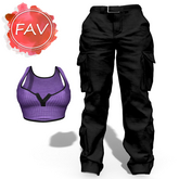 REBORN Baggy Pants Outfit Violet