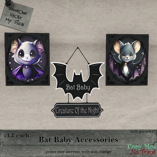 SSMS - Bat Baby Accesories *add*