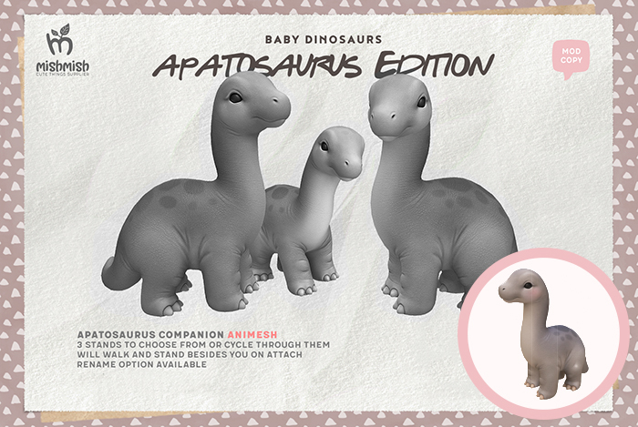 MishMish - Apatosaurus Companion - Grey [Boxed]
