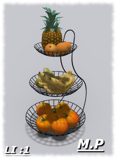 M.P metal fruit basket