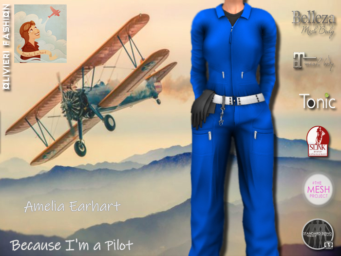 AMELIA Pilot - JUMPSUIT - BLUE 2