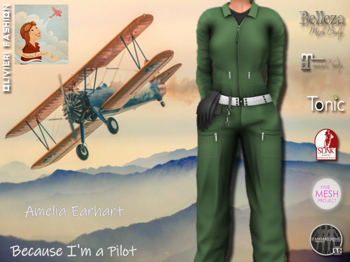  AMELIA Pilot - JUMPSUIT - GREEN TG