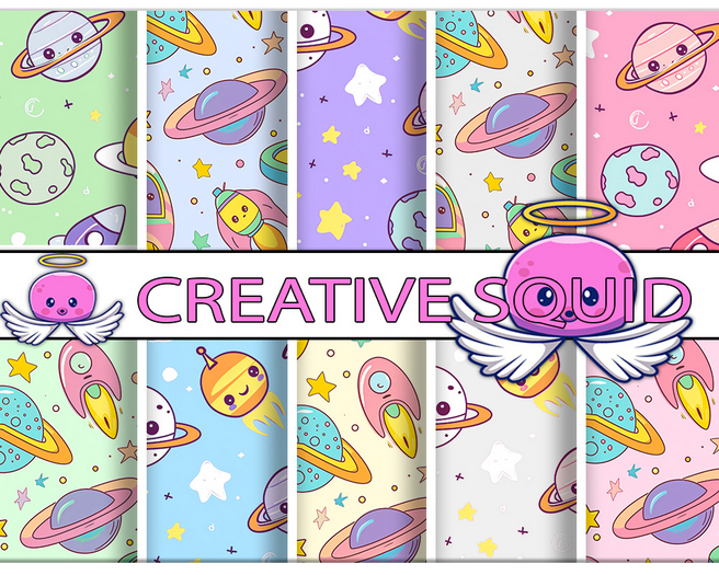 Cute Galaxy Seamless Textures