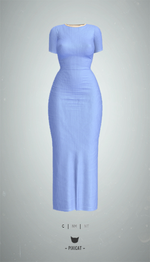 -Pixicat- Asta Dress (LightBlue)