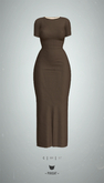 -Pixicat- Asta Dress (Brown)