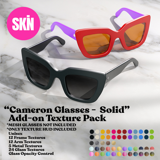 SKN -Cameron Glasses - SOLIDS PACK ADDON - Add me