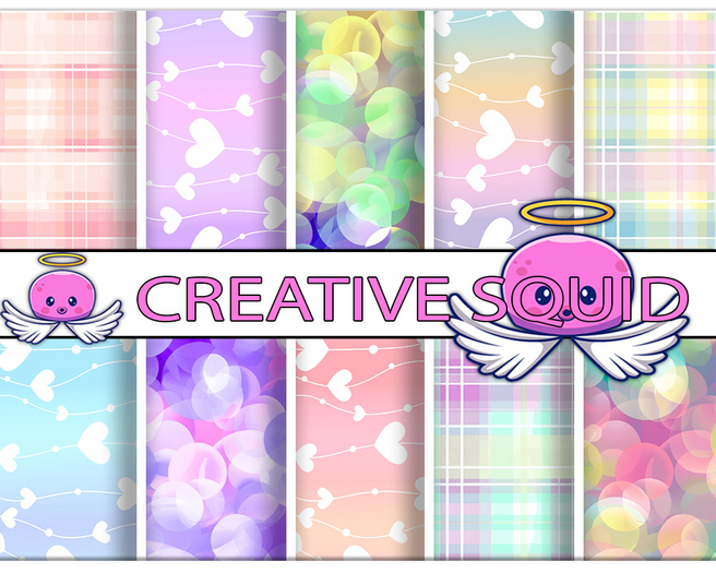 Pastel Sweet Seamless Textures