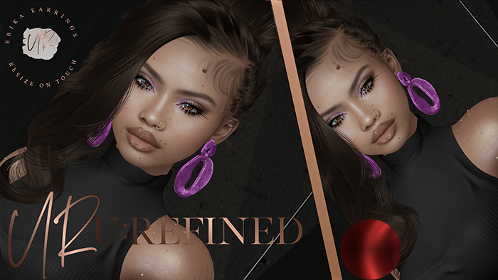 {U:Refined} Erika Earrings [Red]