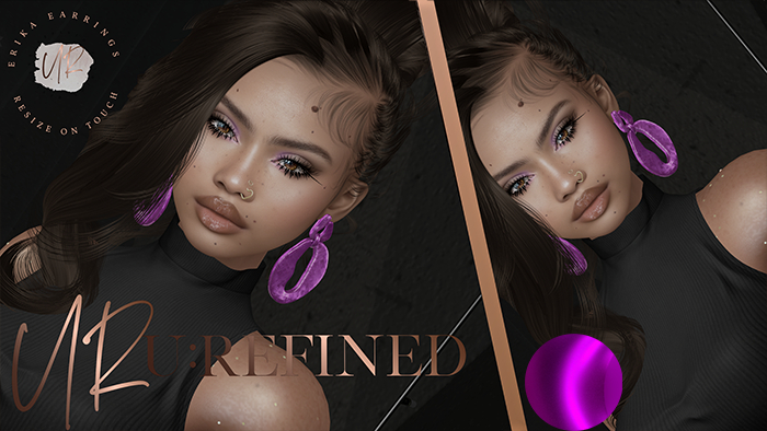 {U:Refined} Erika Earrings [Purple]