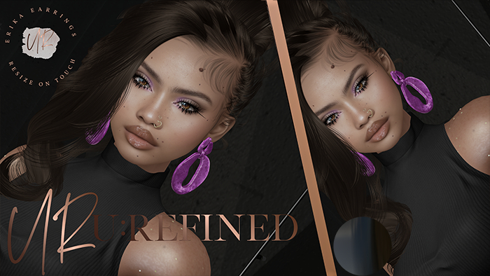 {U:Refined} Erika Earrings [Black]