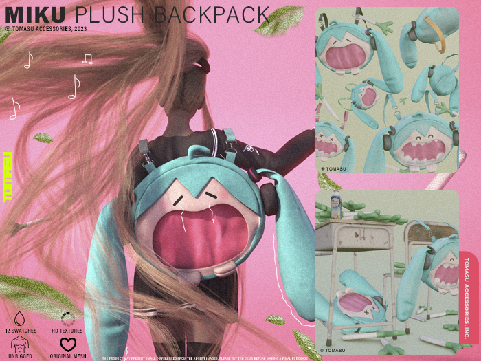 TOMASU / Miku Plush Backpack 