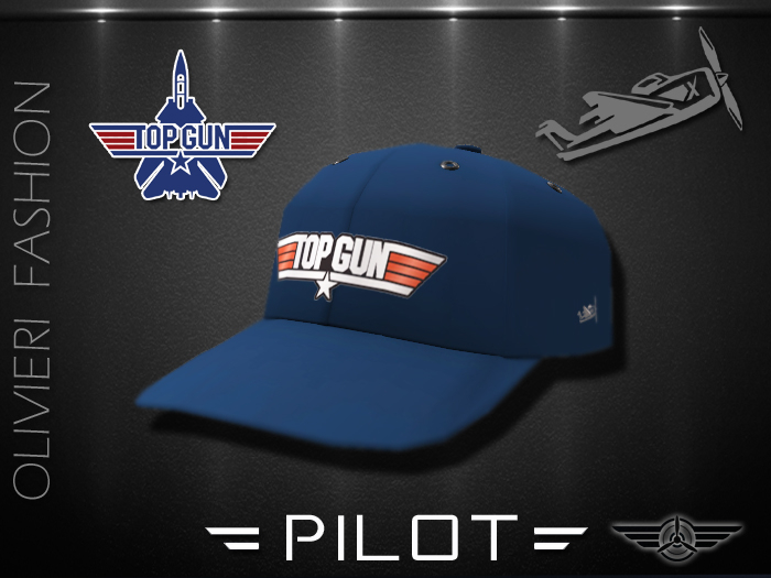 CAP - Aviator - Pilot - TOP GUN - BLUE
