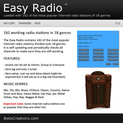 Easy Radio (Floor Radio) 