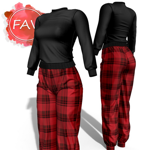 Red Plaid Pajama