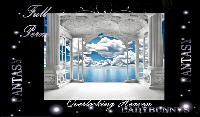 Fantasy Background Textures-Overlooking Heaven Backdrops Full Perm