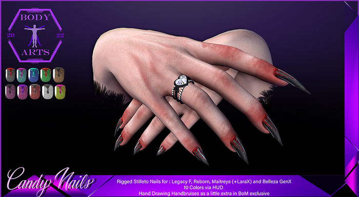 BodyArts - Candy Stiletto Nails
